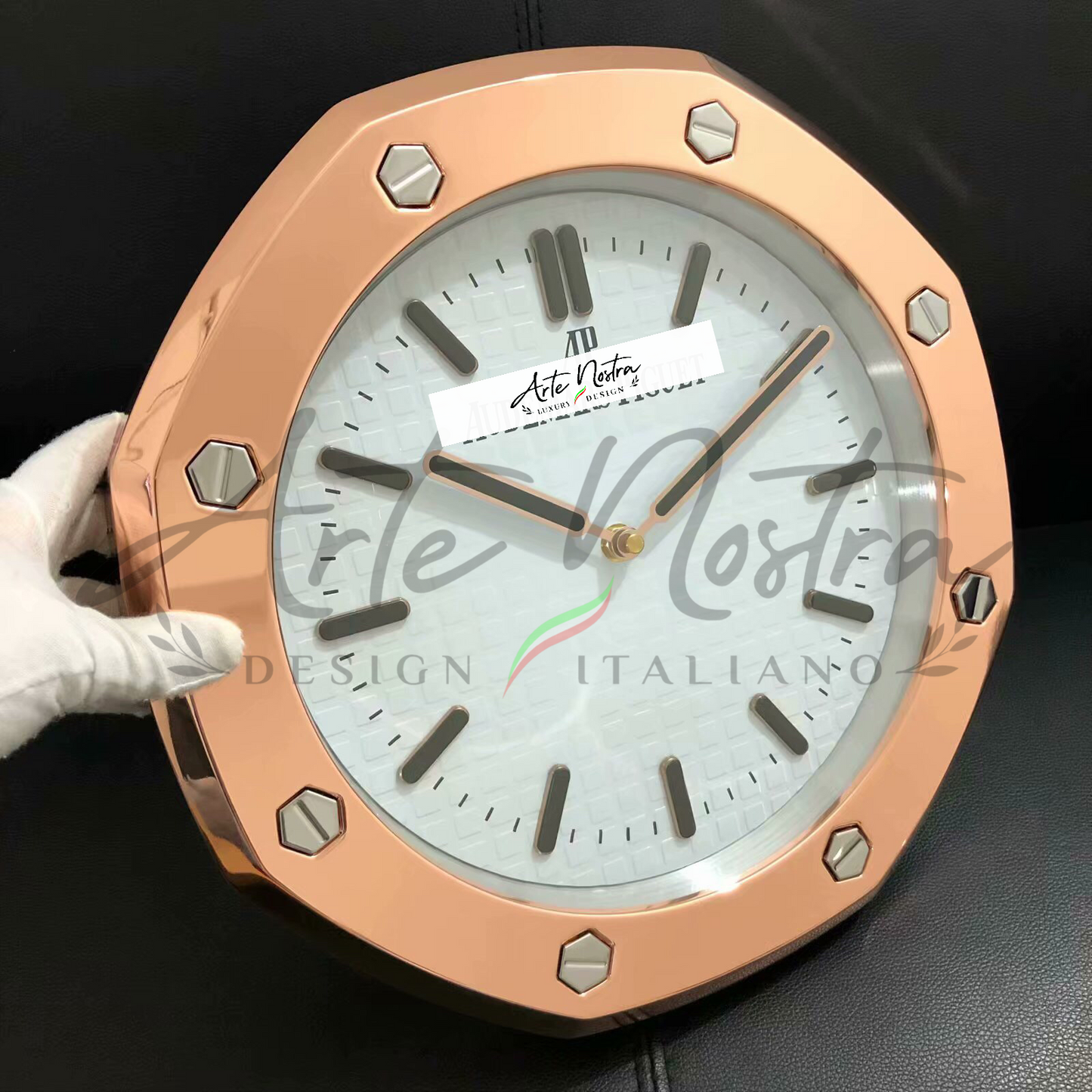 Royal Oak Selfwinding con Quadrante Bianco e Ghiera in Oro Rosa